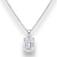 Carica l'immagine nel visualizzatore della galleria, COLLANA A GIROCOLLO CON PUNTO LUCE QUADRATO-Silver 925
