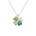 Carica l'immagine nel visualizzatore della galleria, Collana Quadricuore Verde Multicolor
