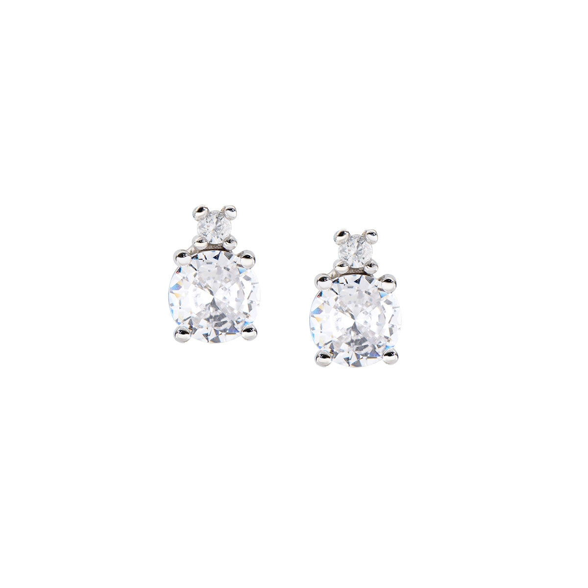 Orecchini Diamonds Solitario Bianco