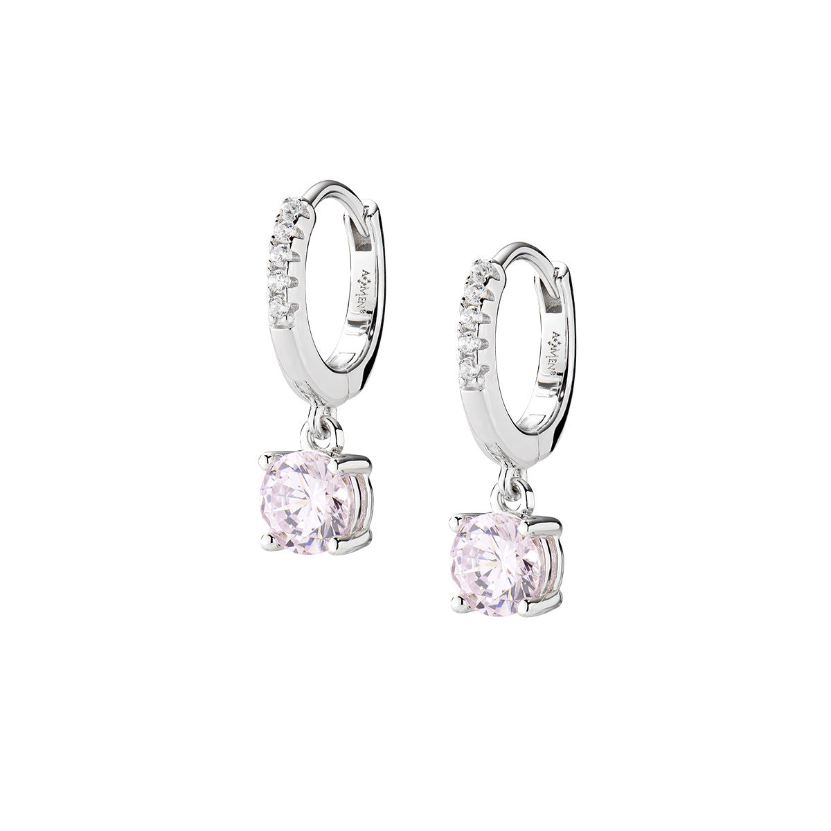Orecchini Huggies Punto Luce Rosa