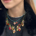 Carica l'immagine nel visualizzatore della galleria, COLLANA GIROCOLLO CON CIONDOLI SACROCUORE
