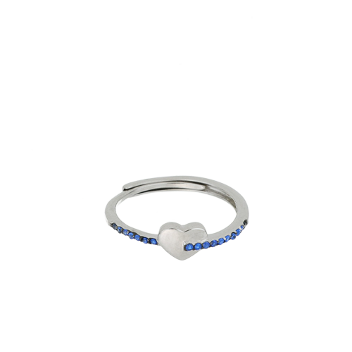 Anello a cuore Blu Flash