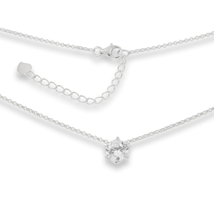 COLLANA IN ARGENTO CON PENDENTE PUNTO LUCE