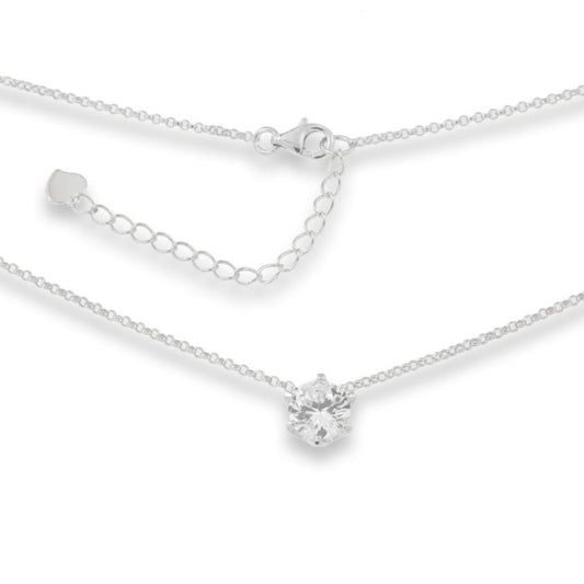 COLLANA IN ARGENTO CON PENDENTE PUNTO LUCE