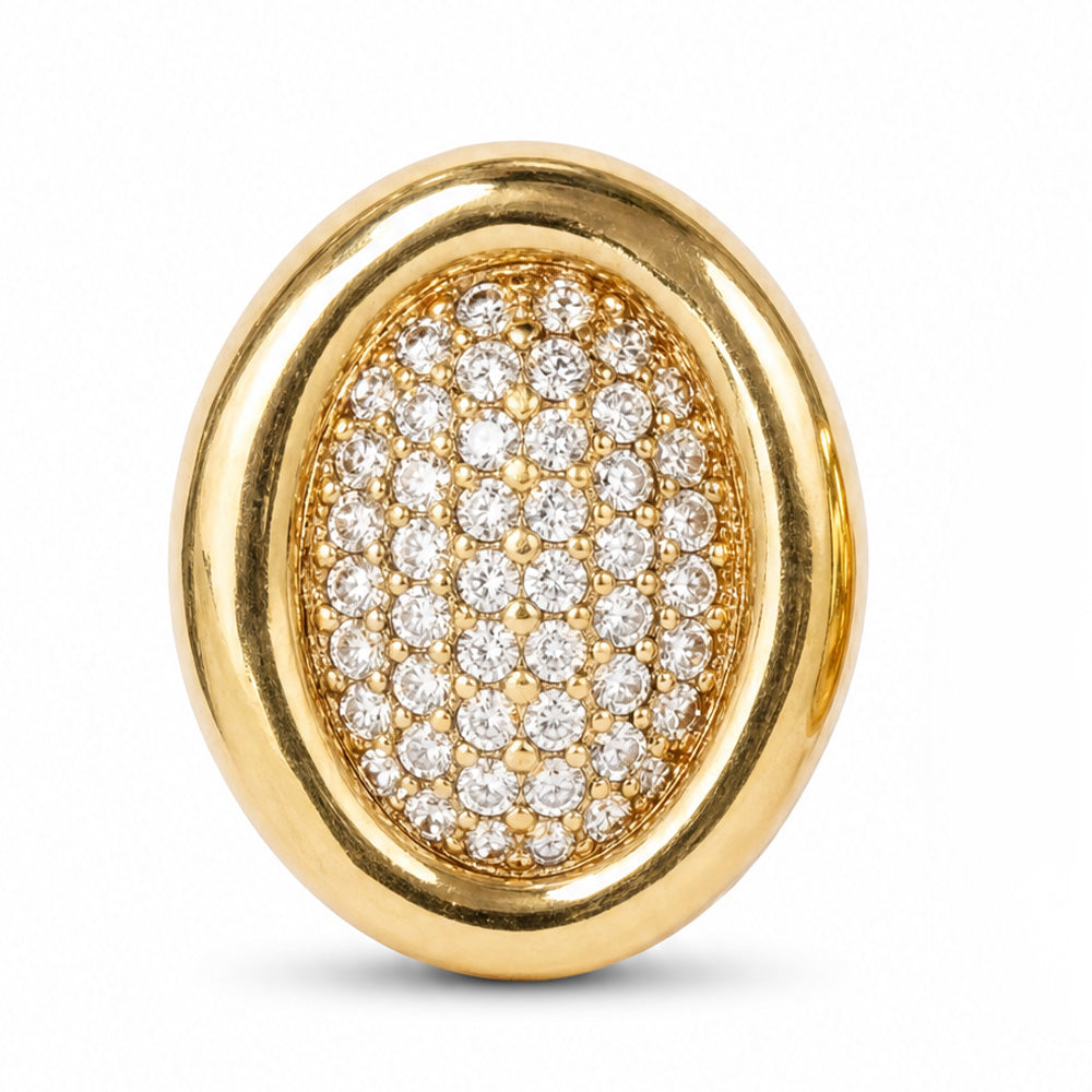 ORECCHINI A LOBO OVALI CON STRASS