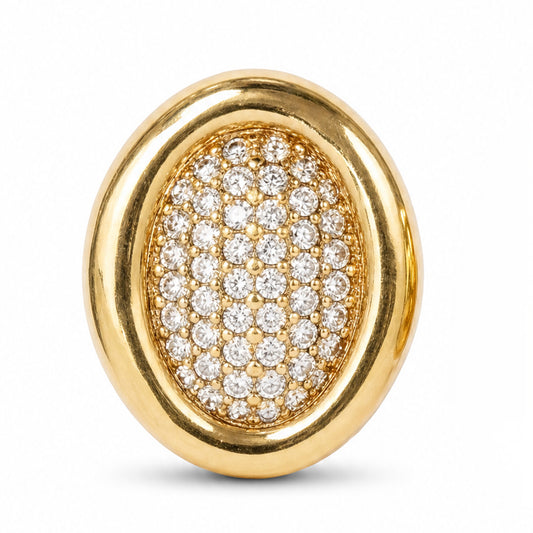 ORECCHINI A LOBO OVALI CON STRASS