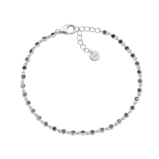 Bracciale Joy in lega Amen con Zirconi Marrone