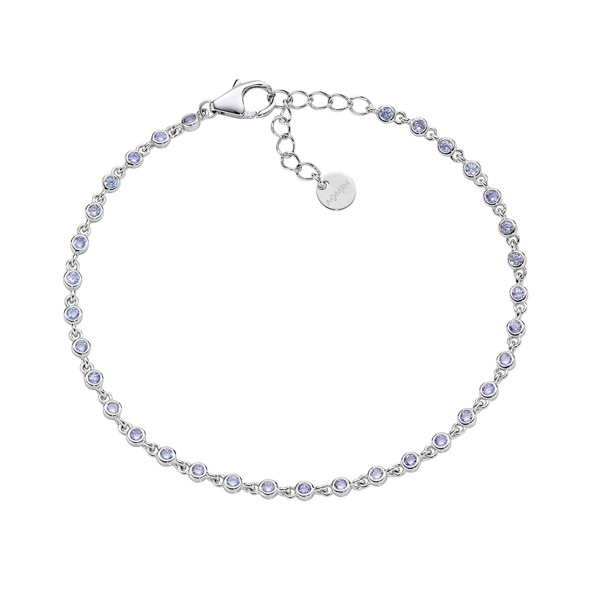Bracciale Joy in lega Amen con Zirconi Lilla