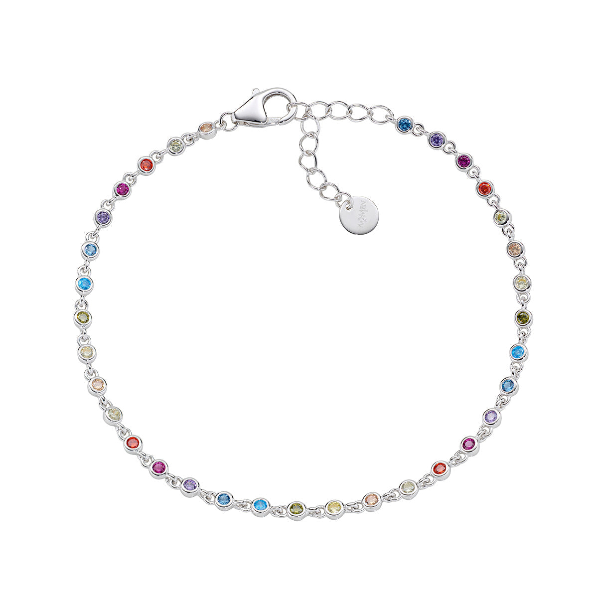 Bracciale Joy in lega Amen con Zirconi Multicolor