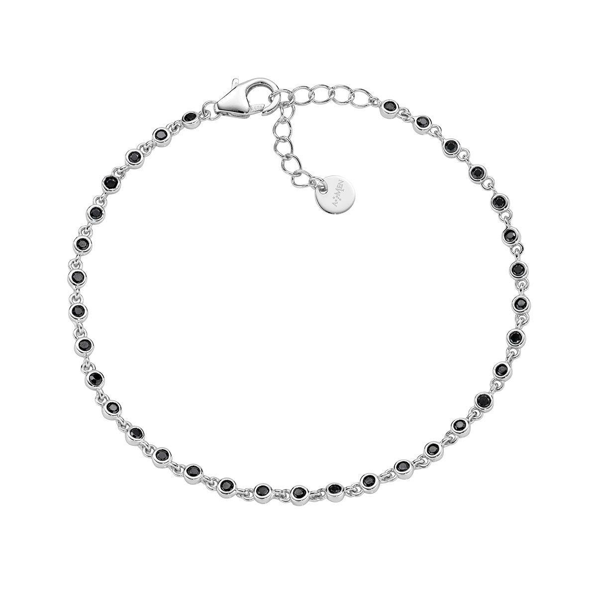 Bracciale Joy in lega Amen con Zirconi Neri