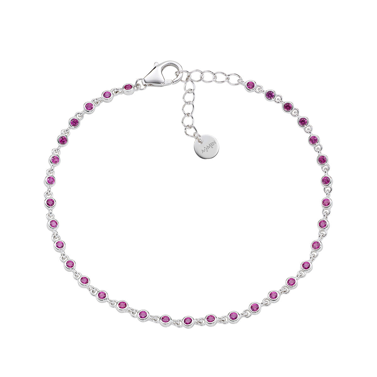 Bracciale Joy in lega Amen con Zirconi Rossi