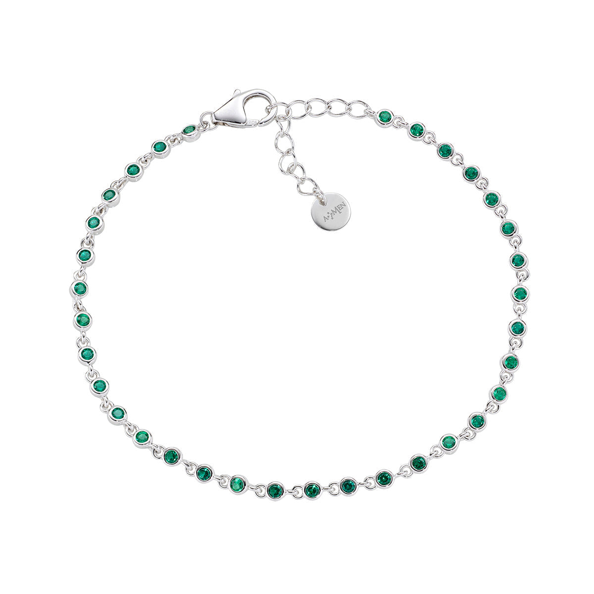 Bracciale Joy in lega Amen con Zirconi Verdi