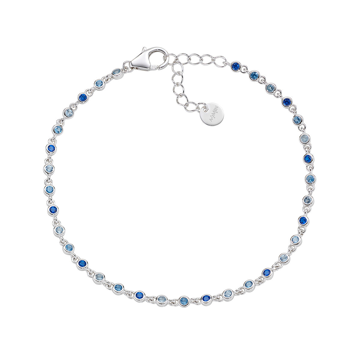 Bracciale Joy in lega Amen Degradé Blu con Zirconi