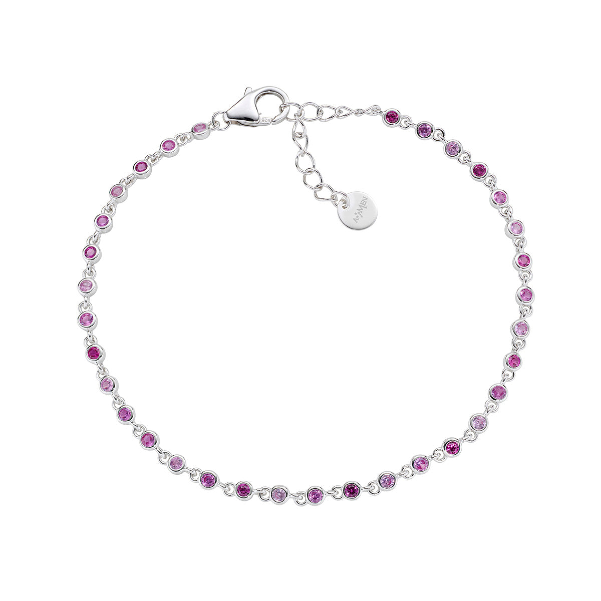 Bracciale Joy in lega Amen Degradé Rosa con Zirconi