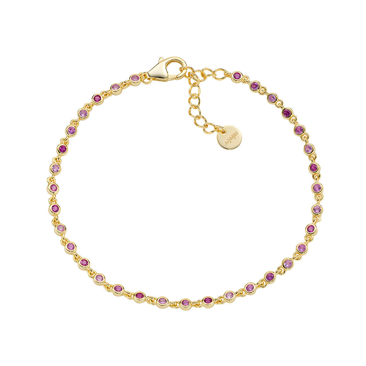 Bracciale Joy in lega Amen Degradé Rosa con Zirconi