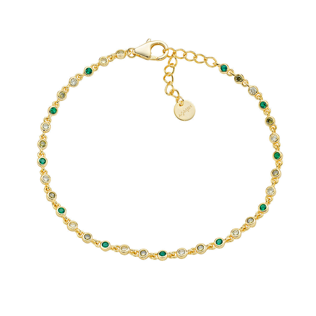 Bracciale Joy in lega Amen Degradé Verdi con Zirconi