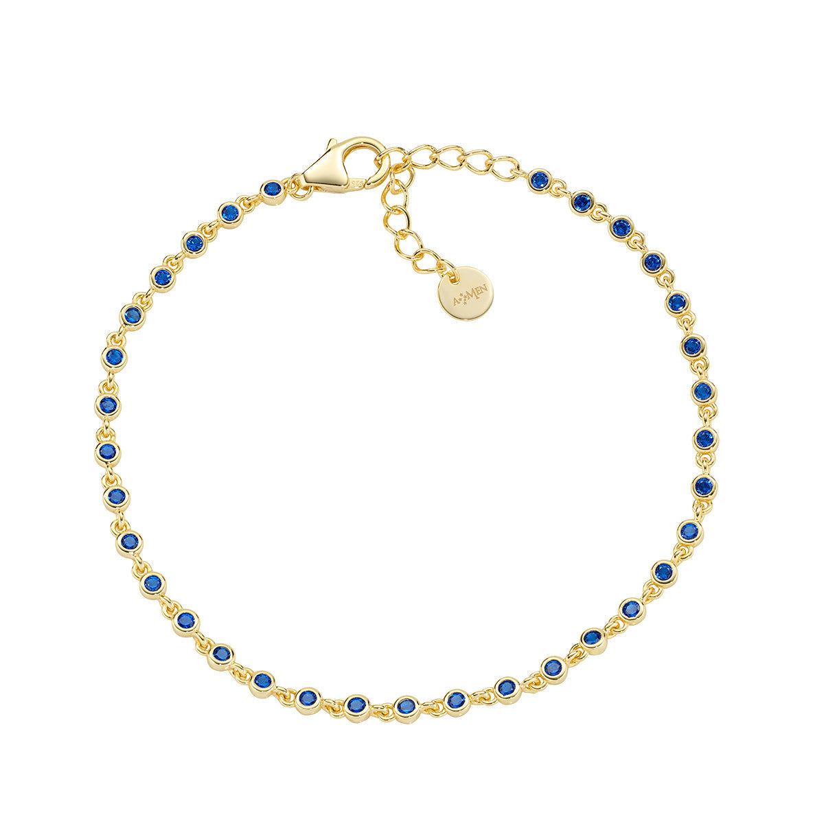 Bracciale Joy in lega Amen con Zirconi Blu