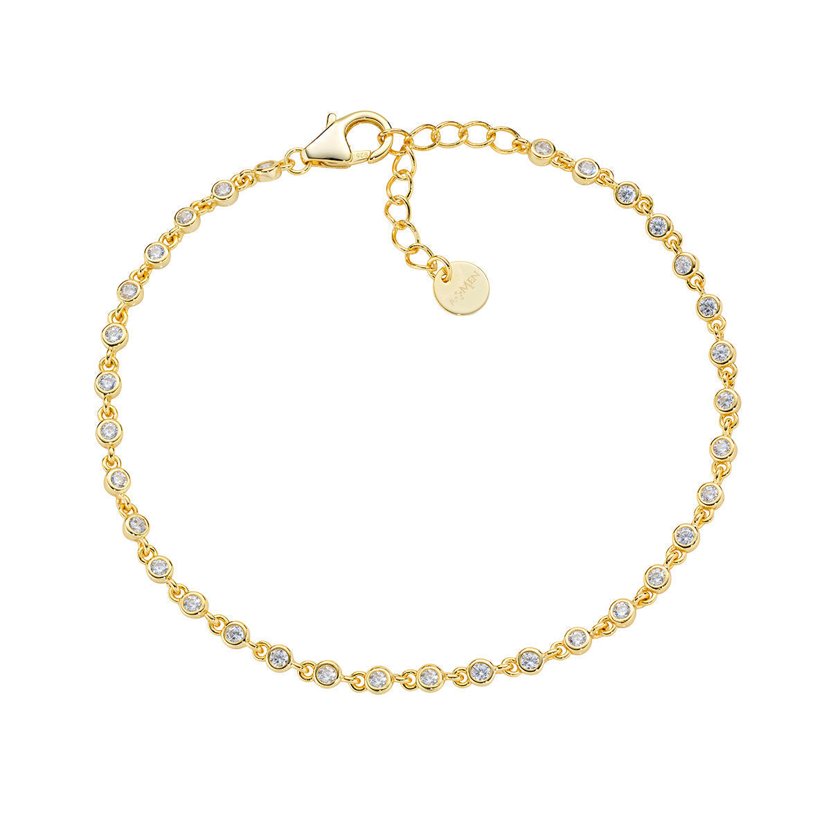 Bracciale Joy in lega Amen con Zirconi Bianchi