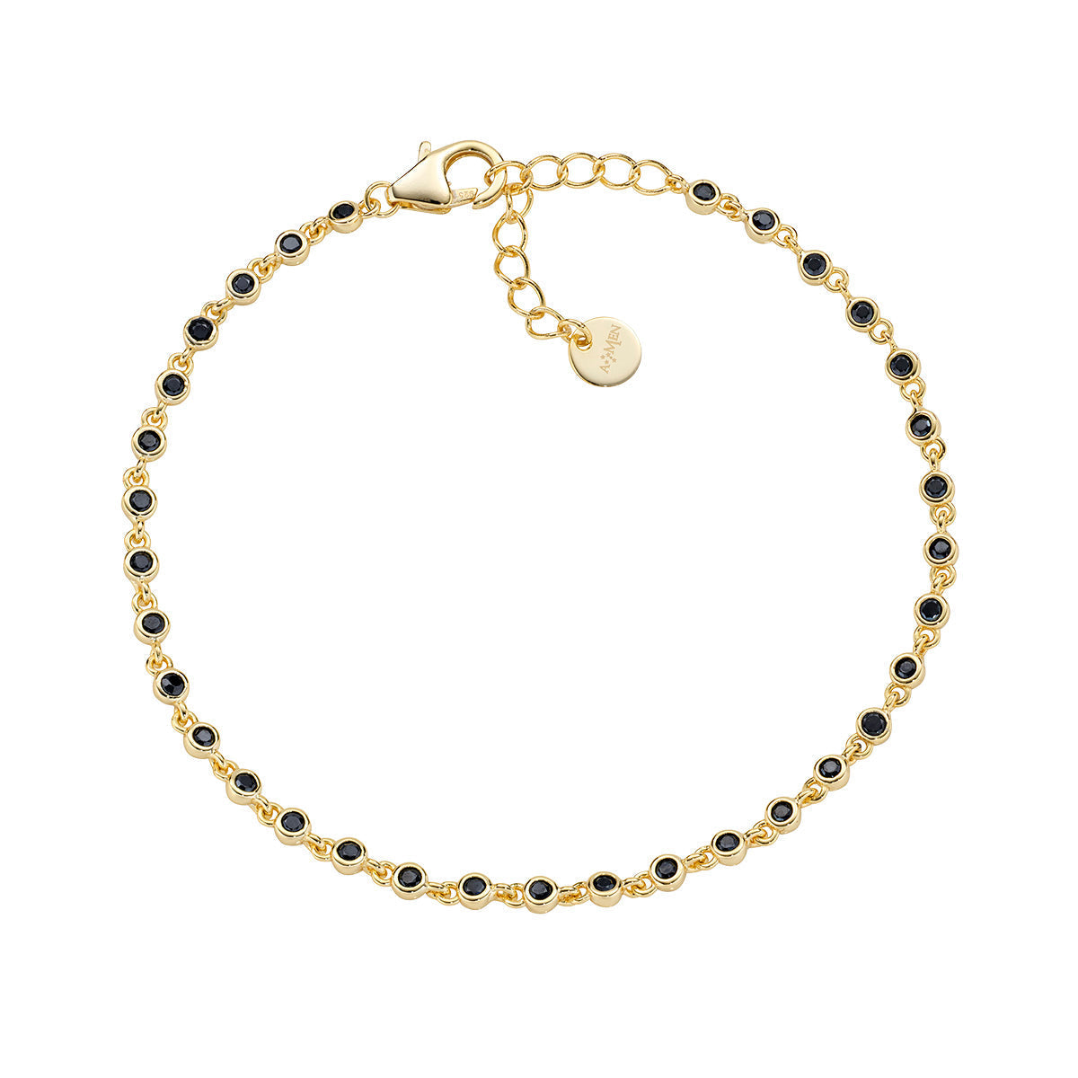 Bracciale Joy in lega Amen con Zirconi Neri