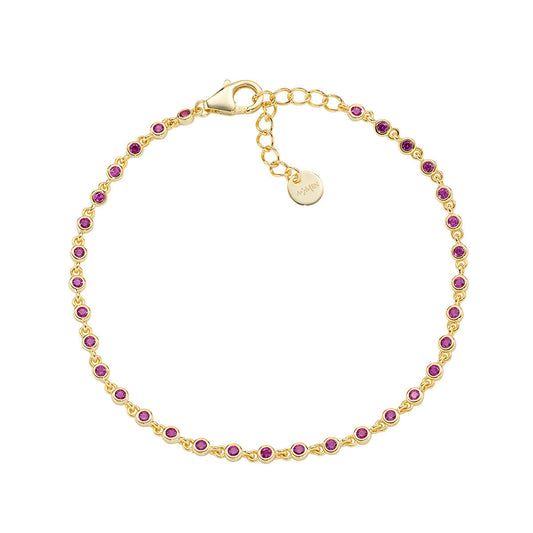 Bracciale Joy in lega Amen con Zirconi Rossi
