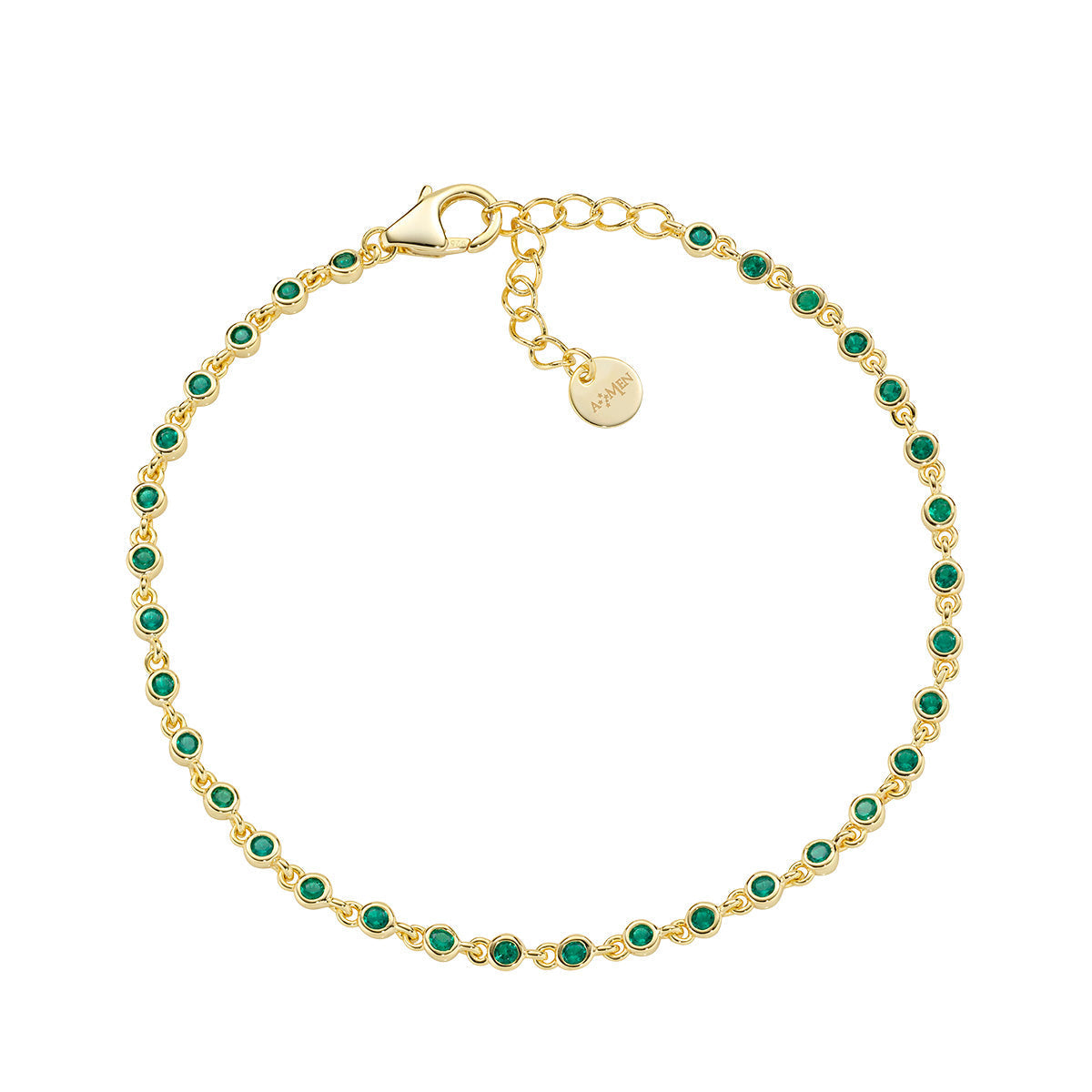 Bracciale Joy in lega Amen con Zirconi Verdi