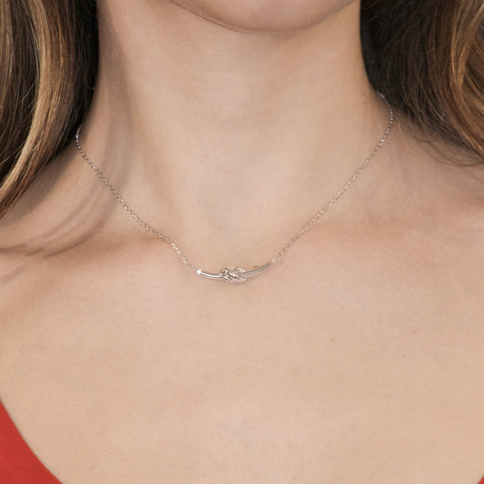 Collana Nodo d'Amore in Ottone