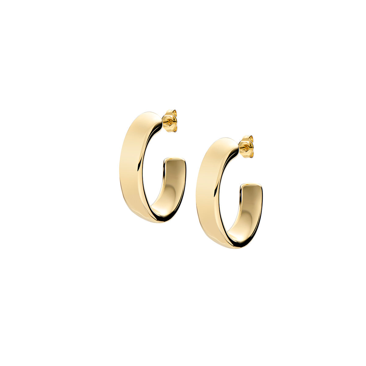 Orecchini Dorati Selene a Cerchio Bombati in lega Amen