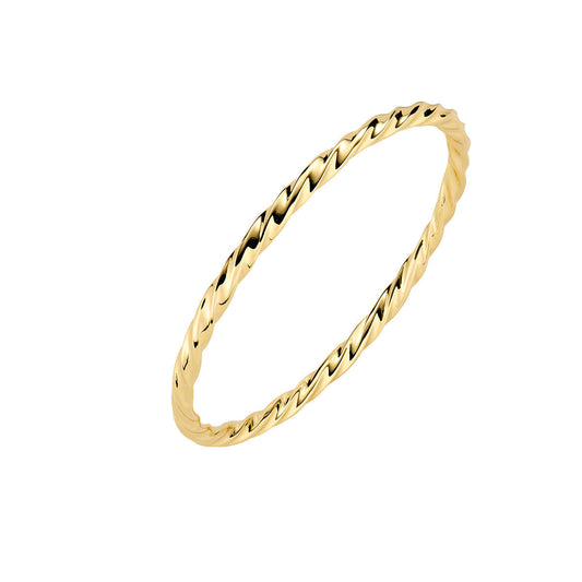 Bangle Torciglione Dorato Selene in Lega Amen