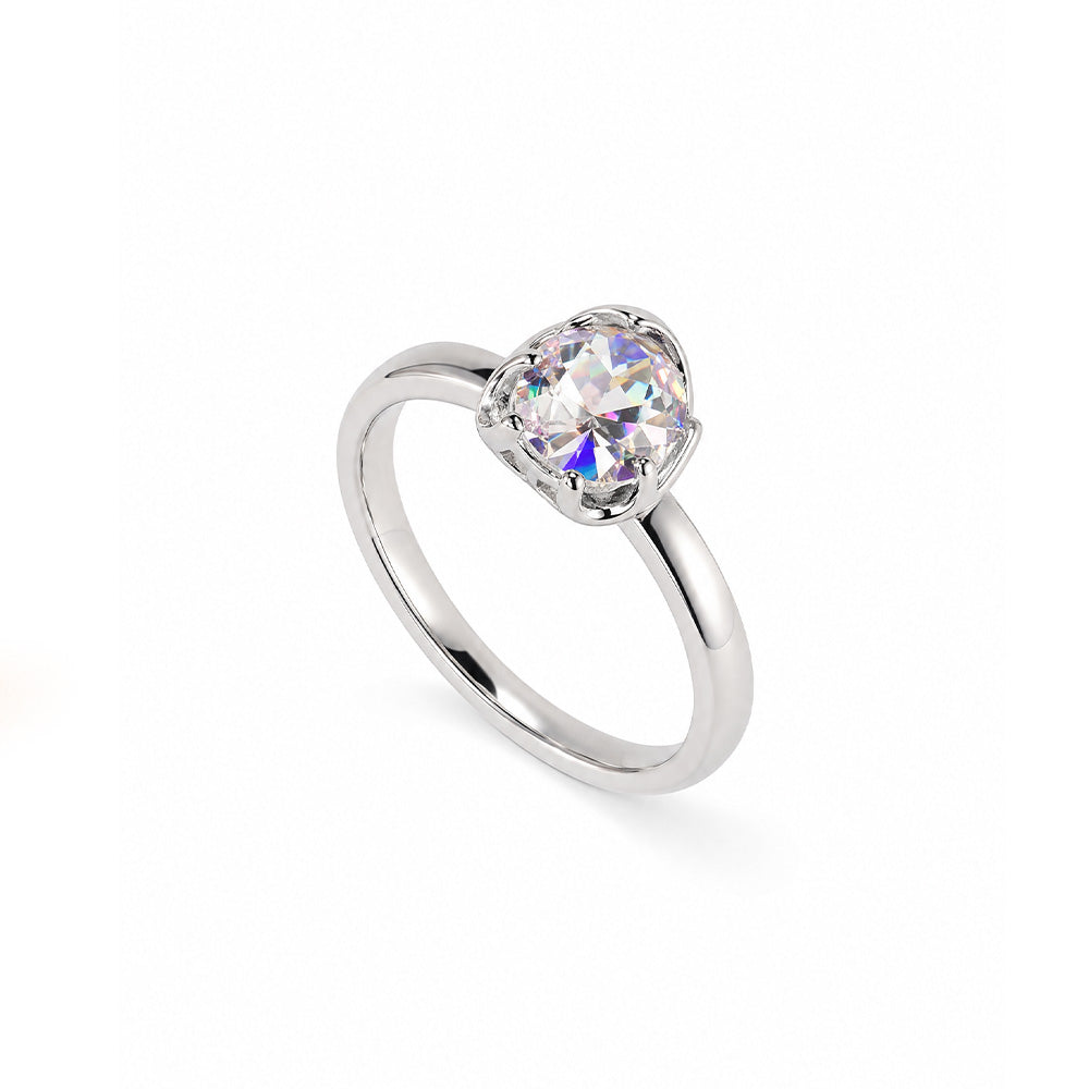 ANELLO SOLITARIO REGOLABILE- Silver 925