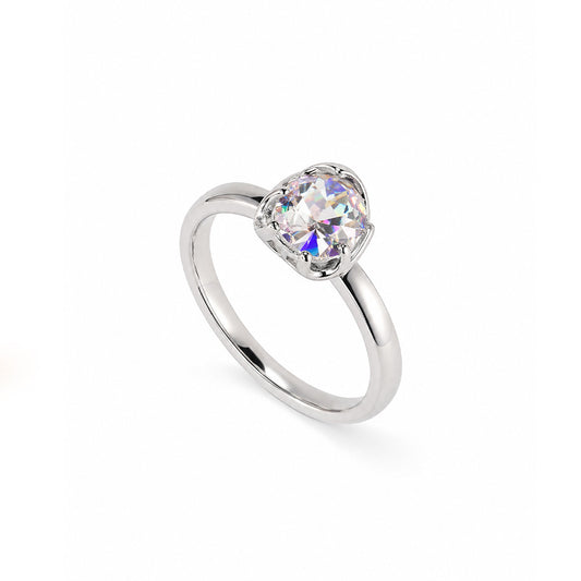 ANELLO SOLITARIO REGOLABILE- Silver 925