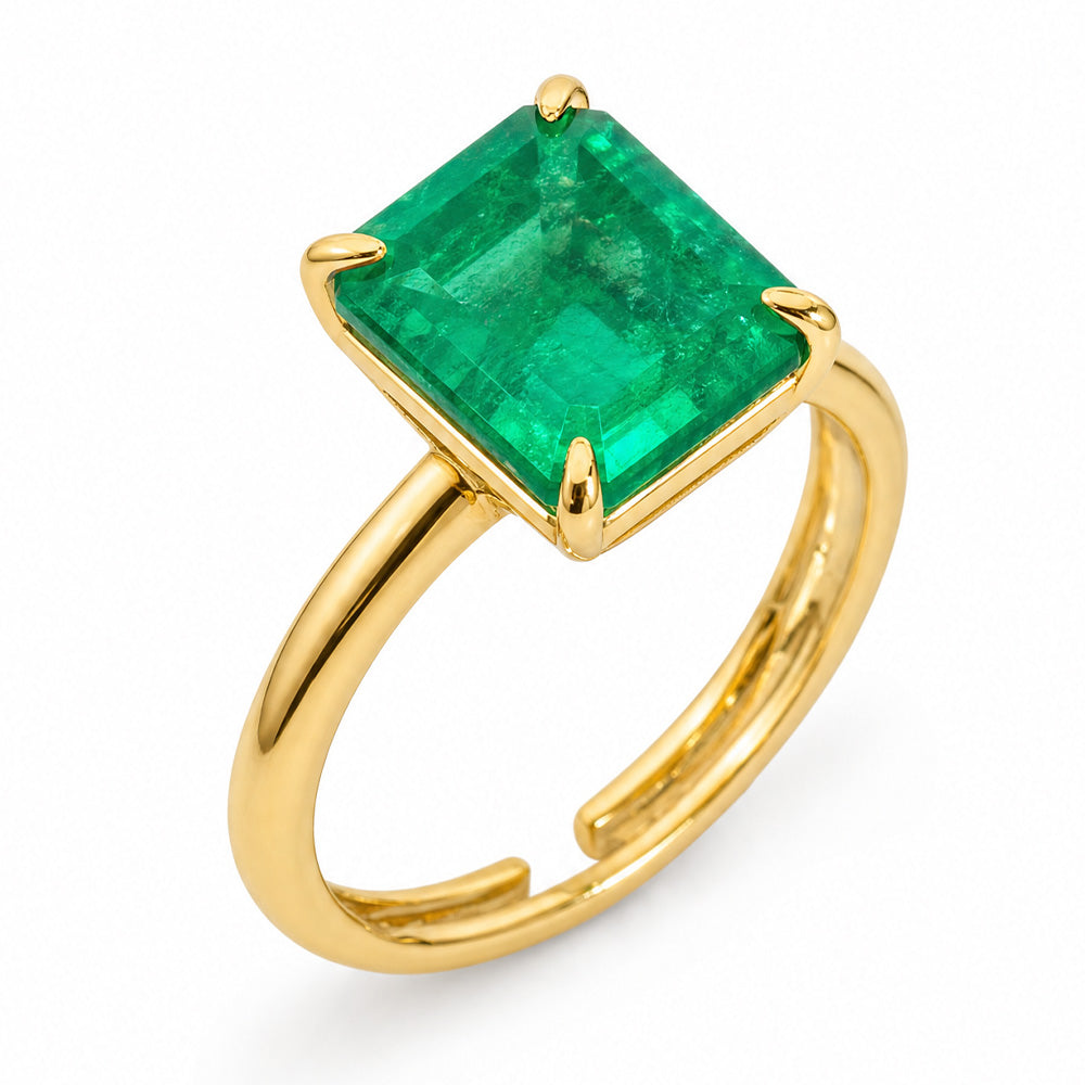 ANELLO REGOLABILE CON PIETRA RETTANGOLARE