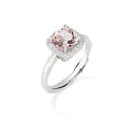 Carica l'immagine nel visualizzatore della galleria, Anello Lady Regolabile con Morganite Taglio Radiant

