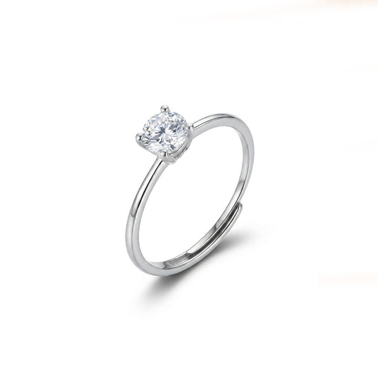 ANELLO RODIATO CRYSTAL MIS.16/5
