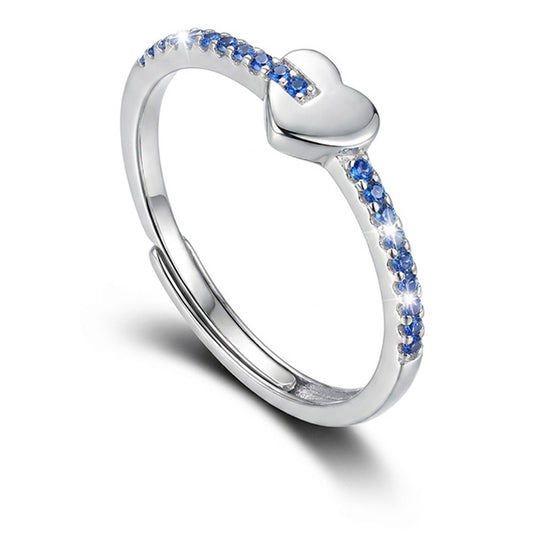 Anello a cuore Blu Flash