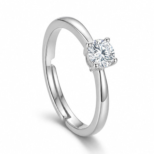 ANELLO RODIATO CRYSTAL MIS.12/5
