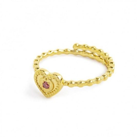 18an105g Anello con cuore