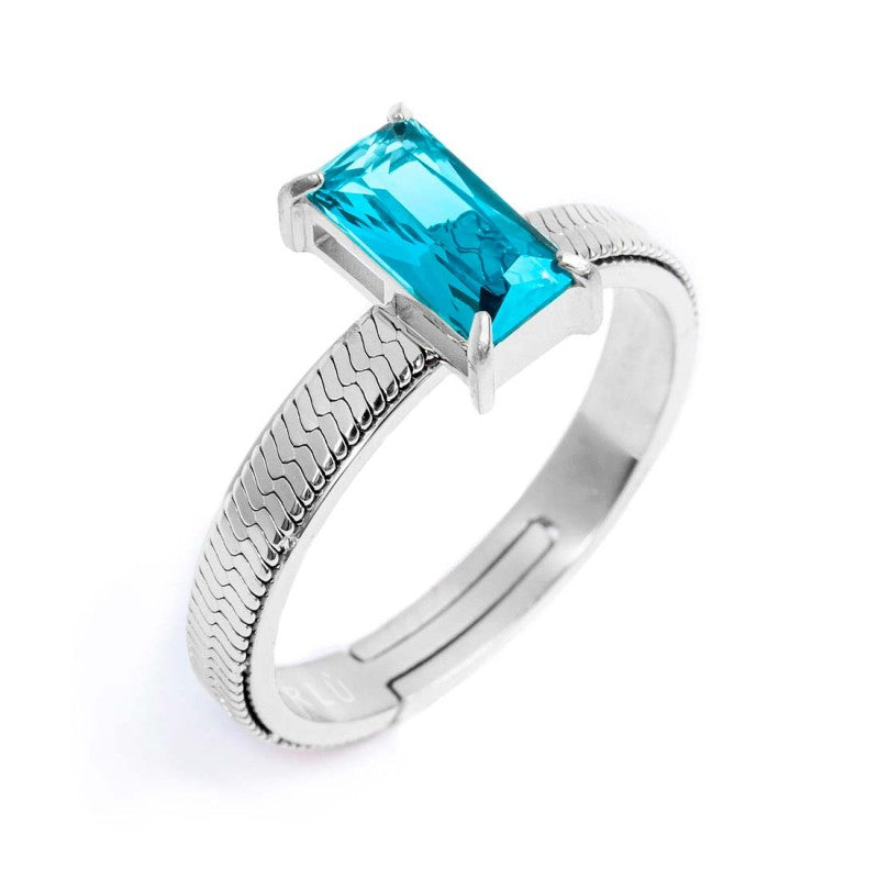 Anello con zircone baguette - Desidero