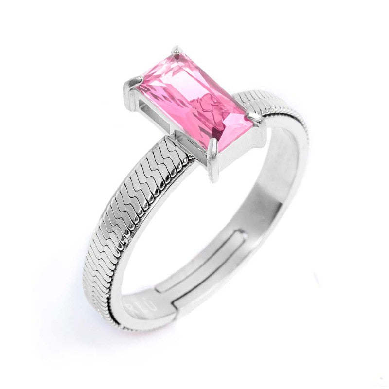 Anello con zircone baguette - Desidero