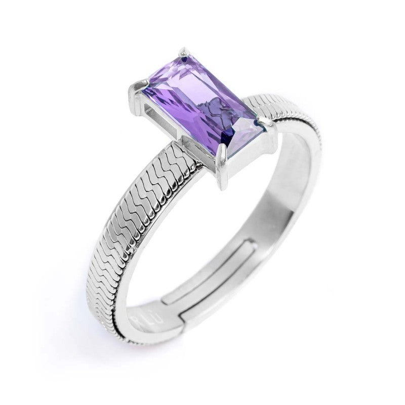 Anello con zircone baguette - Desidero