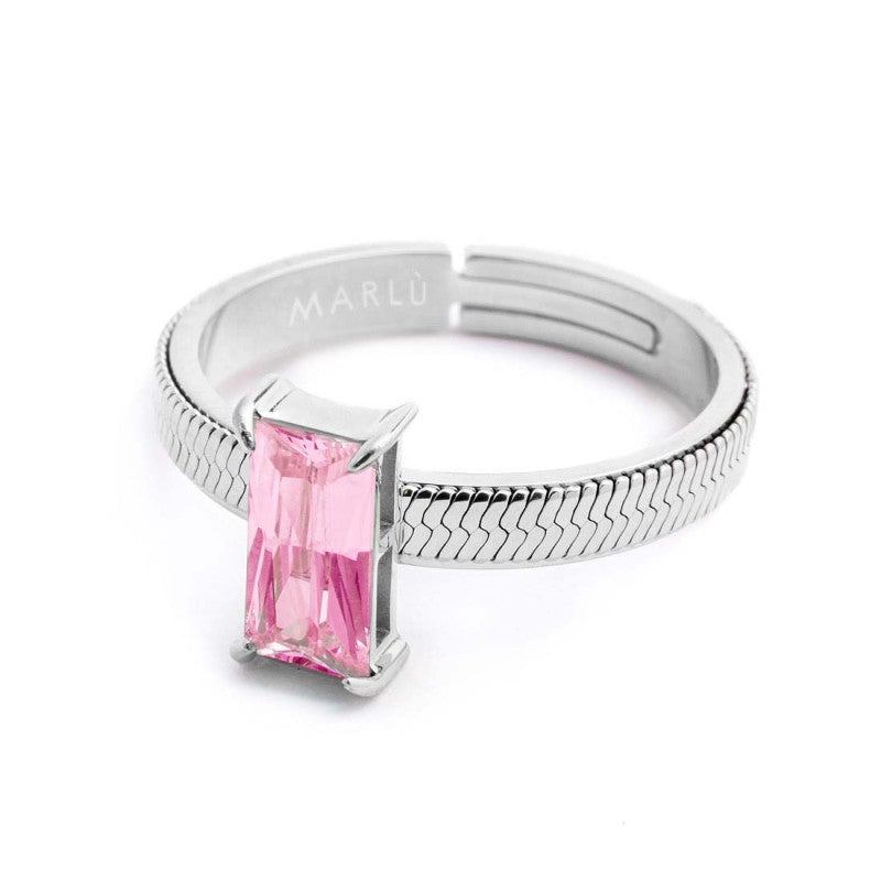 Anello con zircone baguette - Desidero