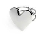 Carica l'immagine nel visualizzatore della galleria, Anello doppia fascia con cuore irregolare martellato
