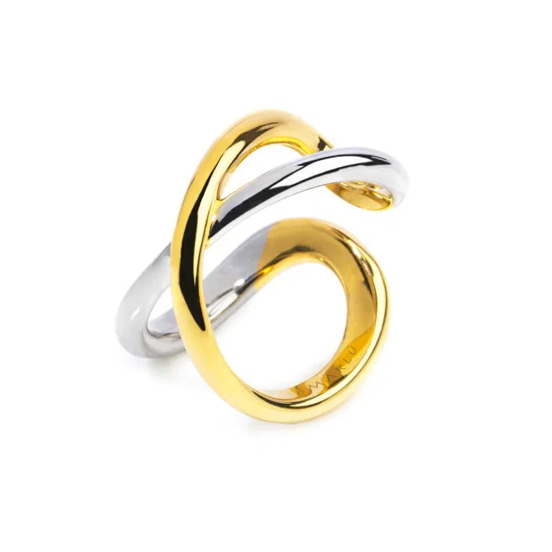 ANELLO INCROCIATO BICOLORE