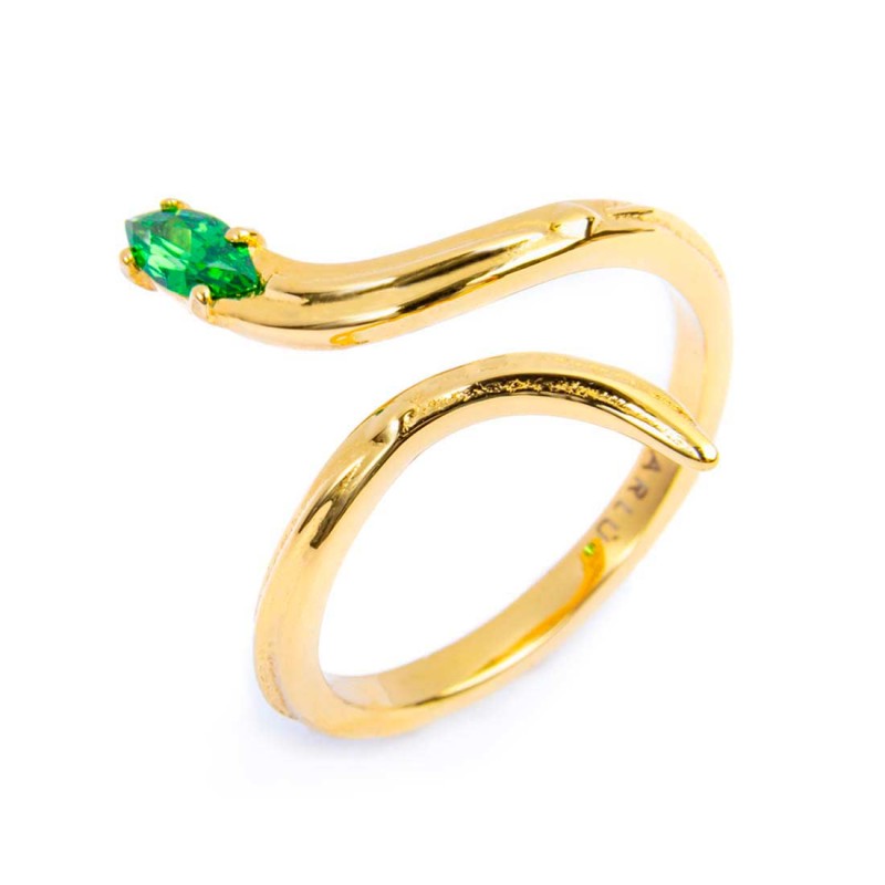 Anello serpente con zircone - Desidero