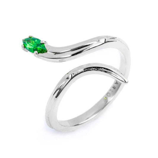 Anello serpente con zircone - Desidero