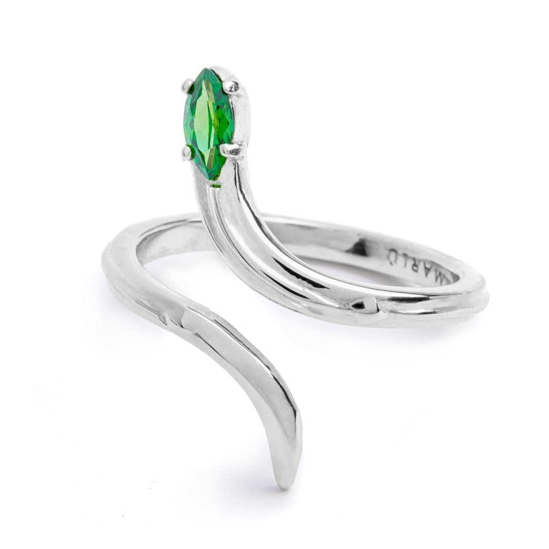 Anello serpente con zircone - Desidero