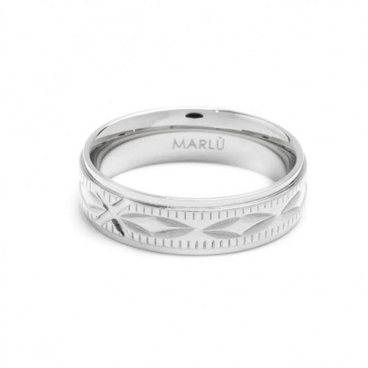 33an0003 Anello texture a nodo