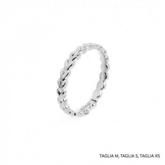 18an098 Anello trama chevron
