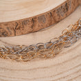 Carica l'immagine nel visualizzatore della galleria, BRACCIALE MULTIFILO CON CATENE A CONTRASTO
