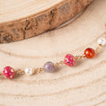 Carica l'immagine nel visualizzatore della galleria, BRACCIALE CON PIETRE E SFERE CON CUORI
