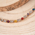 Carica l'immagine nel visualizzatore della galleria, BRACCIALE CON PIETRE E UNITA GEOMETRICHE CON STRASS

